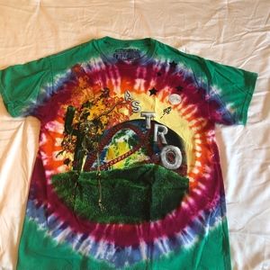 Astroworld Travis Scott T-shirt Tie Dye Large